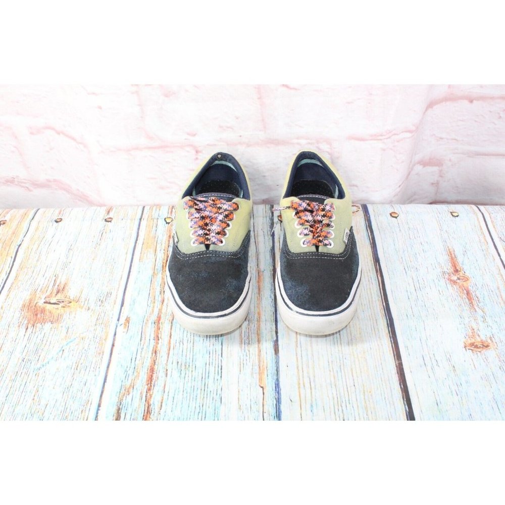 Vans Blue Green Suede Fabric Low Top Skateboarding Sneakers Shoes Size M 6.5 L 8 - Picture 5 of 9